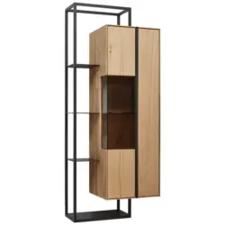 H&auml;ngevitrine in Eichefarben