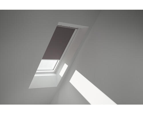 VELUX Verdunkelungsrollo uni taupe manuell Rahmen aluminium DKL S08 4577S