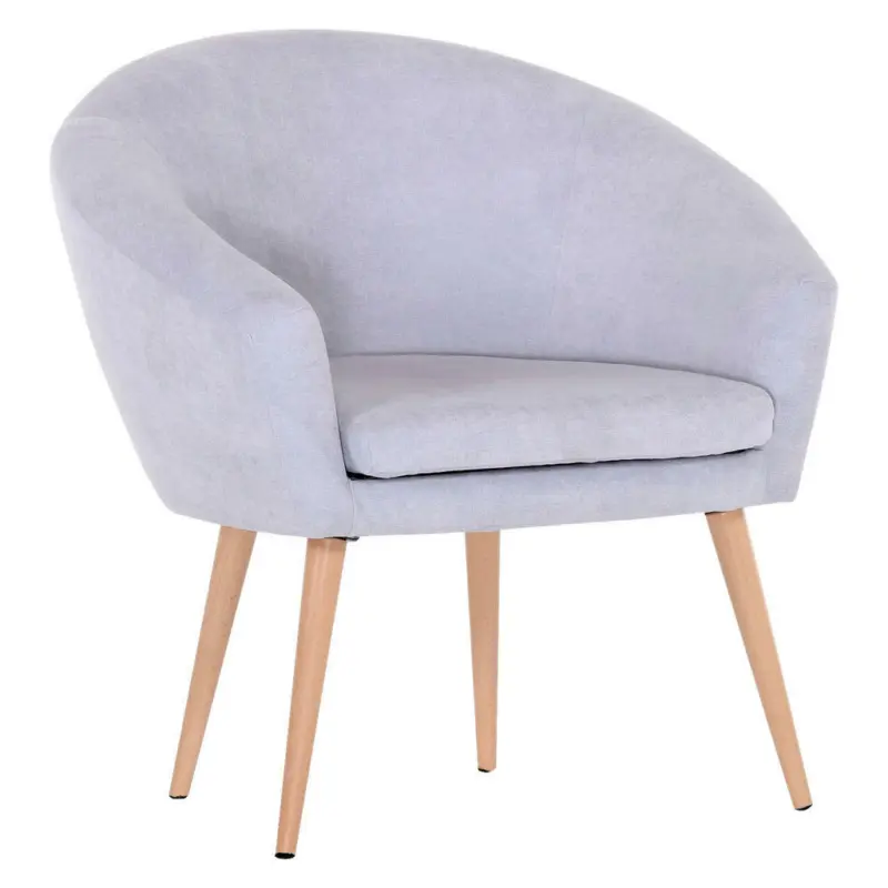 Sessel in Mikrofaser Hellblau