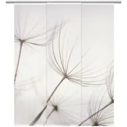 Flächenvorhang in Grau transparent