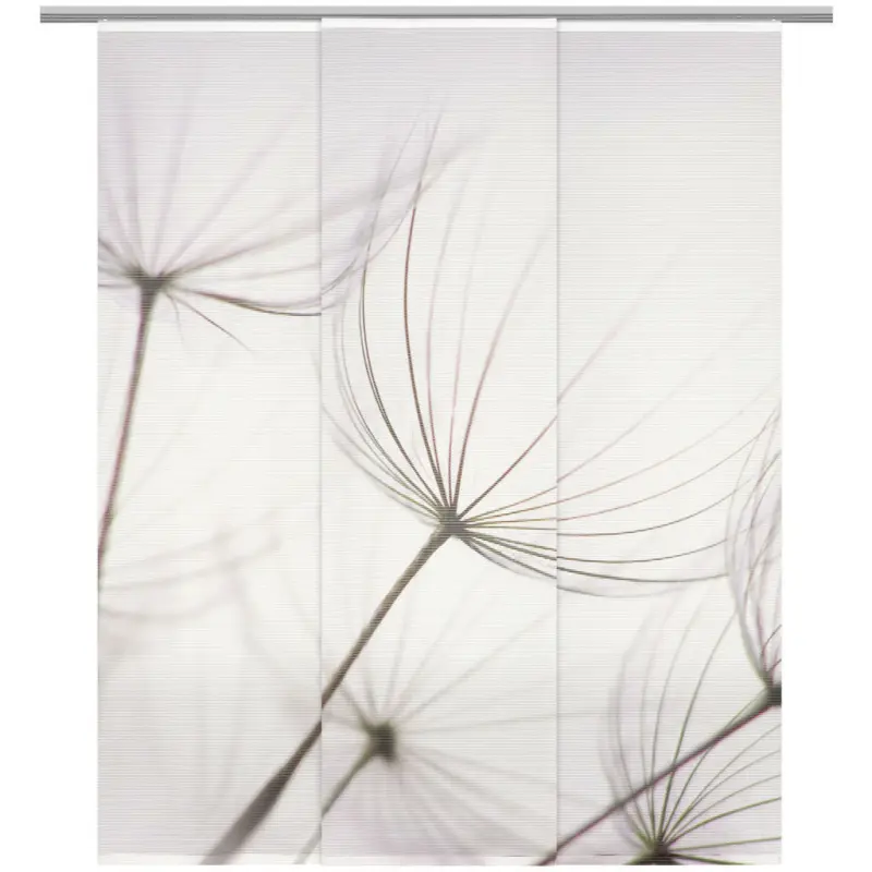 Flächenvorhang in Grau transparent