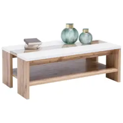 Couchtisch in Glas, Holzwerkstoff 110/65/40 cm
