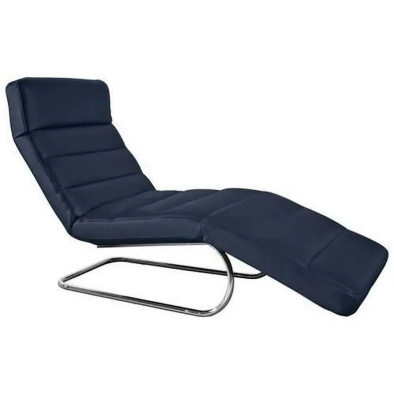 Relaxliege in Mikrofaser Dunkelblau