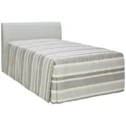 Polsterbett 100/200 cm in Grau