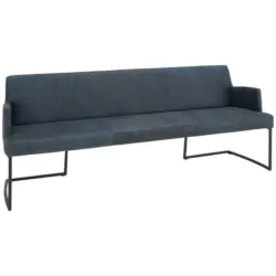 Sitzbank 218/87/66 cm in Schwarz, Dunkelblau