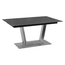 Esstisch in Metall, Glas, Keramik 160-210/100/77 cm