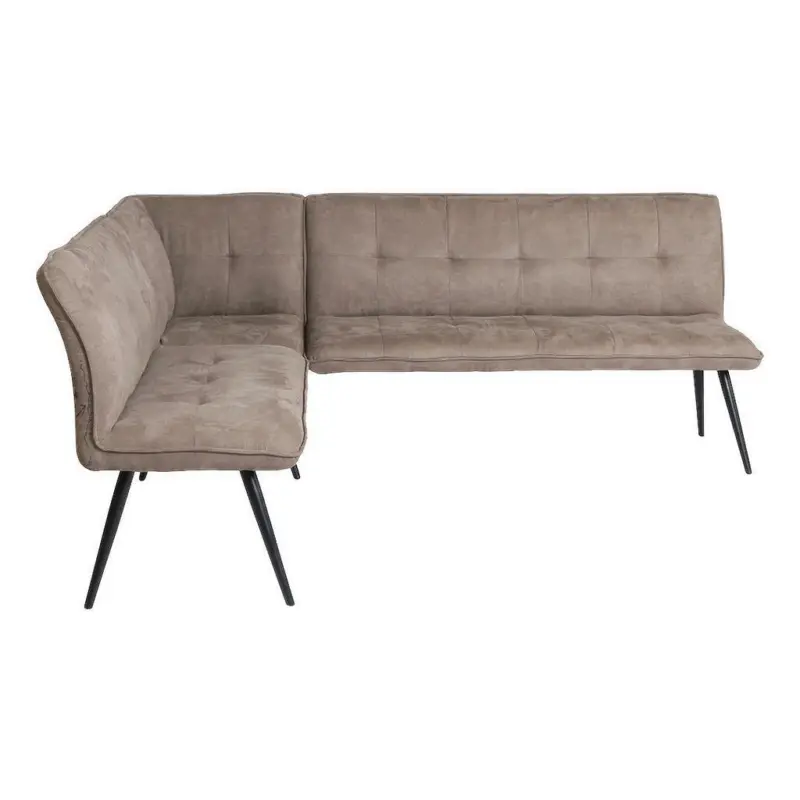 Eckbank 170/210 cm in Braun, Schwarz