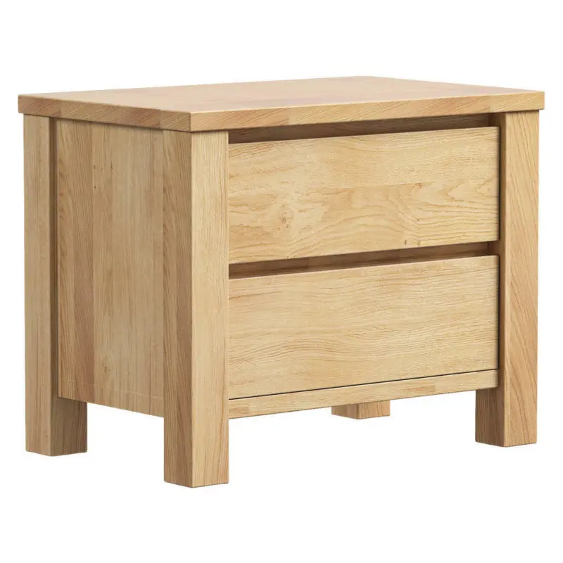 Nachtkästchen in massiv Wildeiche Eichefarben