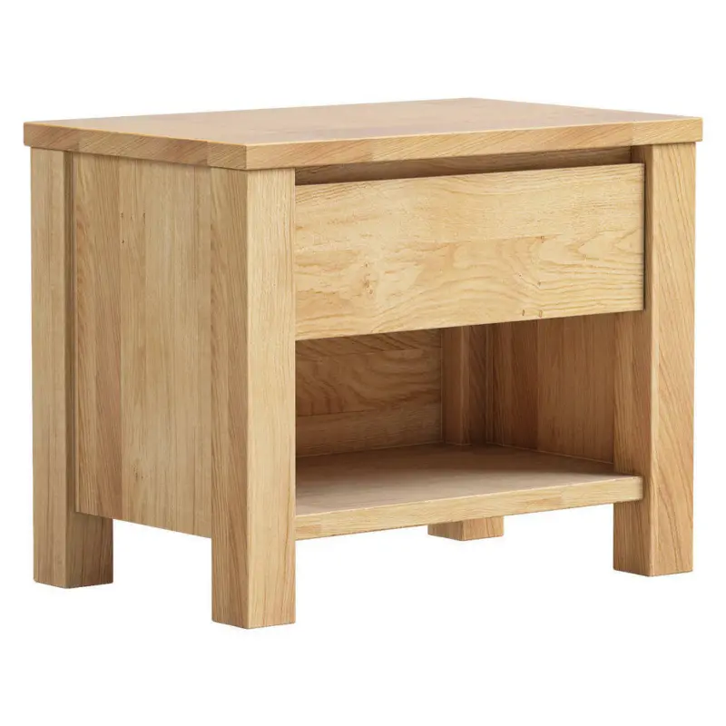 Nachtkästchen in massiv Wildeiche Eichefarben