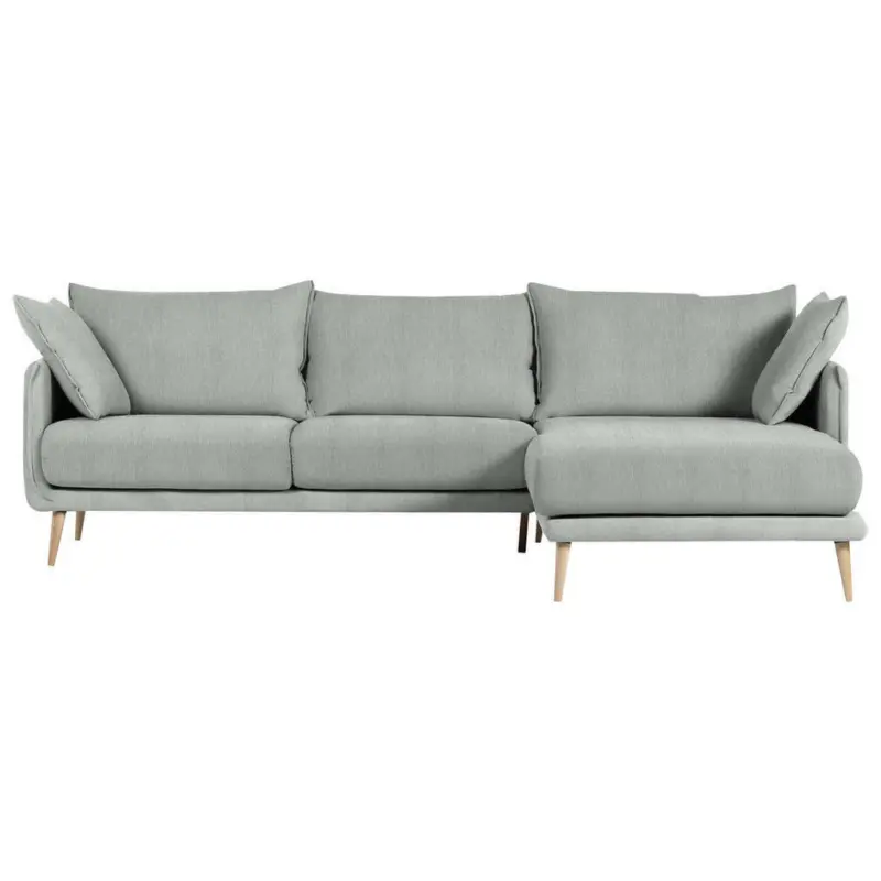 Ecksofa in Mikrofaser Grau