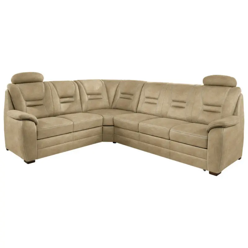 Ecksofa in Braun, Grau