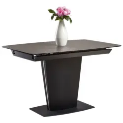 Esstisch in Metall, Glas, Keramik, Holzwerkstoff 120-160/85/76 cm