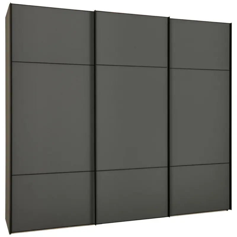 Schwebetürenschrank in Grau
