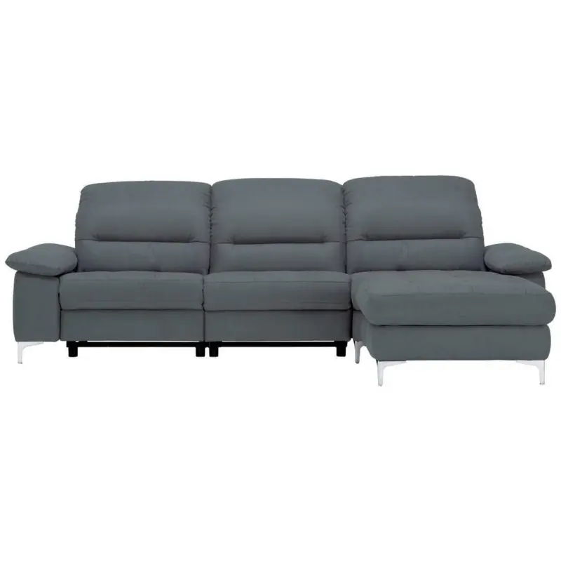 Ecksofa in Mikrofaser Anthrazit