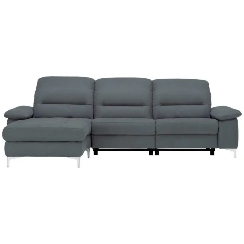 Ecksofa in Mikrofaser Anthrazit