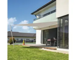 Sonnensegel Cannes Dreieck grau 3x3x3 m