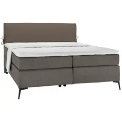 Boxspringbett 120/200 cm in Braun, Grau