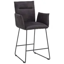 Tresensessel in Anthrazit, Schwarz