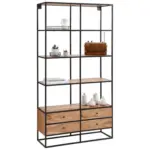 XXXLutz Lauterach - Ihr Möbelhaus bei Bregenz Regal 100/188/35 cm Schwarz, Akaziefarben