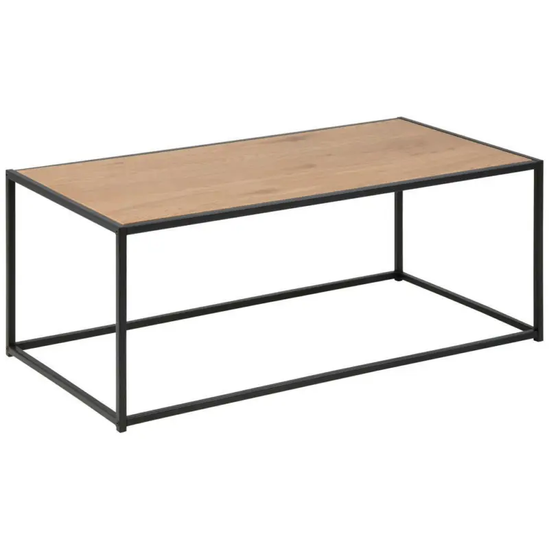 Couchtisch in Metall, Holzwerkstoff 100/50/40 cm