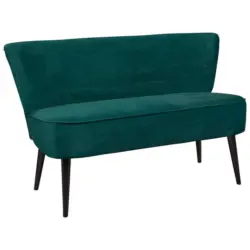 Sitzbank in Textil, Holzwerkstoff Grün