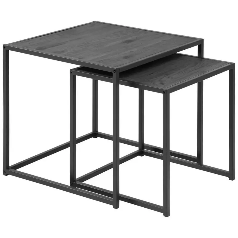 Satztisch in Metall, Holzwerkstoff 50/45/50 cm