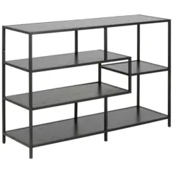 Regal 114,0/78,0/35,0 cm Schwarz