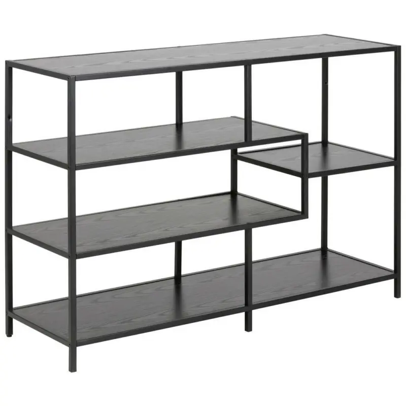 Regal 114,0/78,0/35,0 cm Schwarz