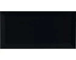 Steinzeug Wandfliese Metro 10,0x20,0 cm schwarz glänzend