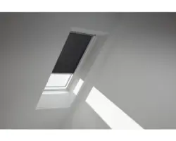 VELUX Sichtschutzrollo schwarz uni manuell Rahmen weiß RFL MK12 4069SWL
