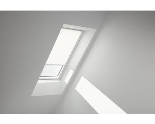 VELUX Sichtschutzrollo weiß uni manuell Rahmen weiß RFL P06 1028SWL