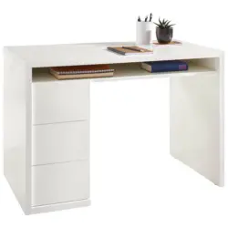 Schreibtisch 110/60/75 cm in Weiß