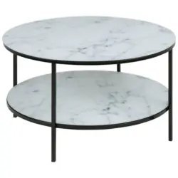 Couchtisch in Metall, Glas 80/80/45 cm