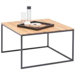 Couchtisch in Holz, Metall 70/70/42 cm