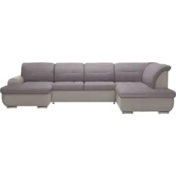 Wohnlandschaft in Grau, Hellgrau