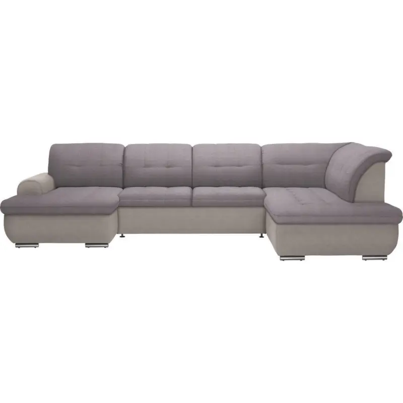 Wohnlandschaft in Grau, Hellgrau