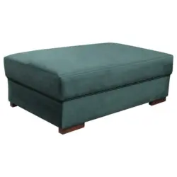 Hocker in Textil Dunkelgrün