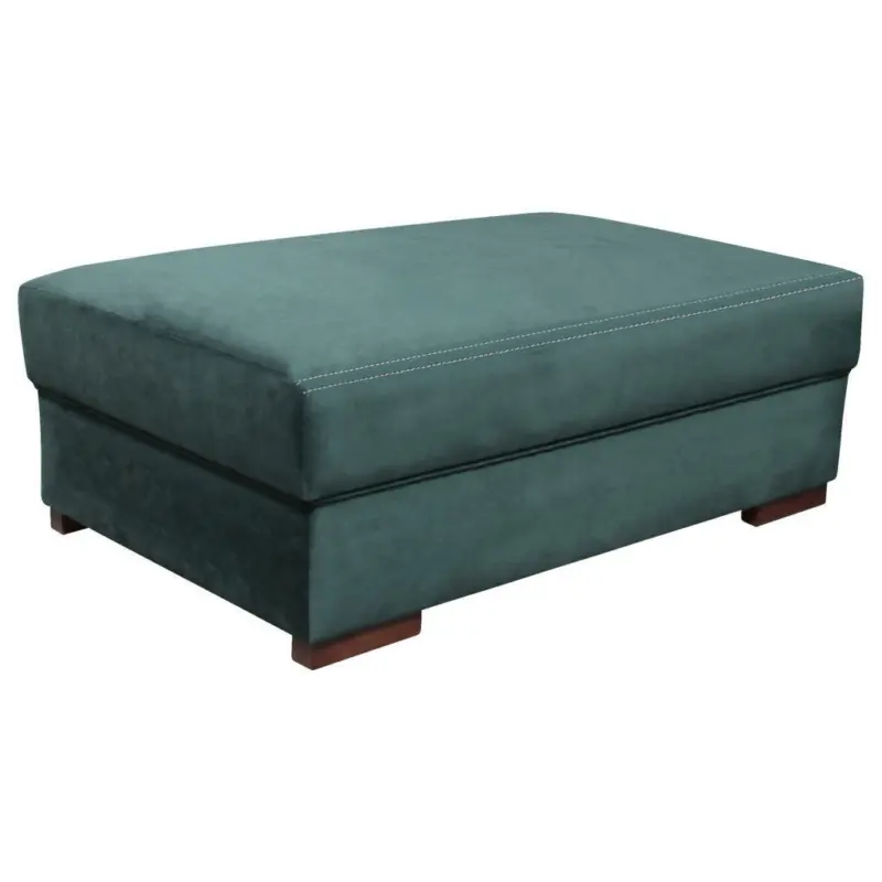 Hocker in Textil Dunkelgrün