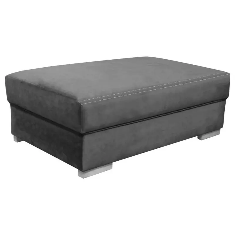 Hocker in Textil Grau
