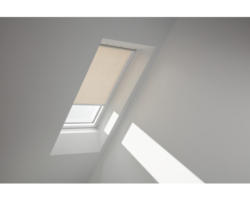 VELUX Sichtschutzrollo sand uni manuell Rahmen weiß RFL SK10 4155SWL