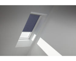 VELUX Sichtschutzrollo dunkelblau uni manuell Rahmen weiß RFL S06 9050SWL