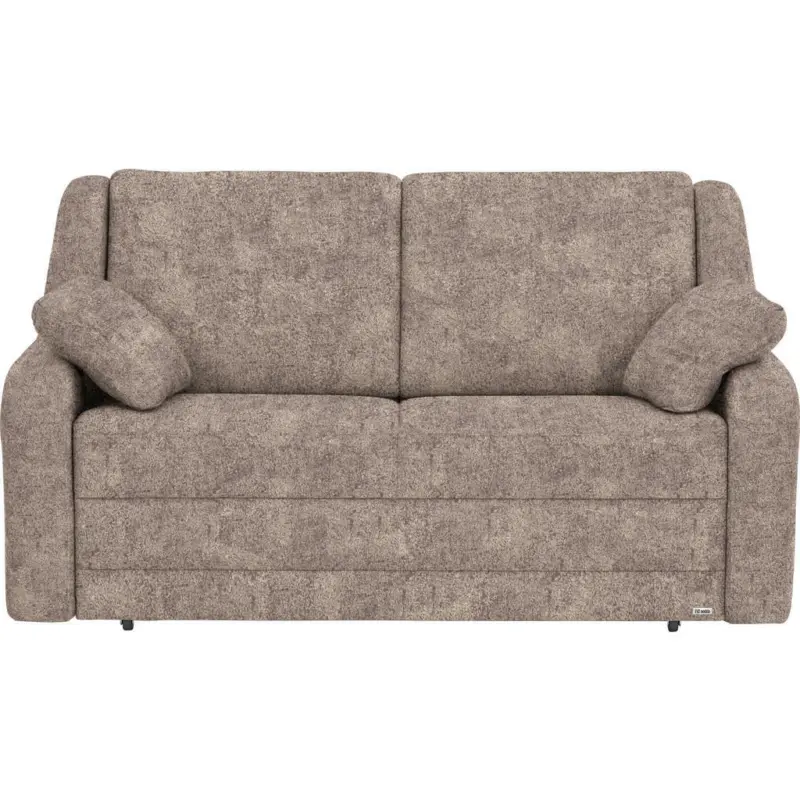 Schlafsofa in Beige, Hellbraun