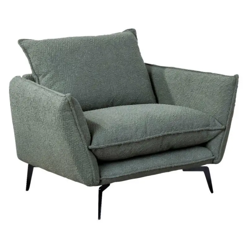 Sessel in Webstoff Olivgrün