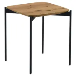 Beistelltisch in Holz, Metall 43/43/49 cm
