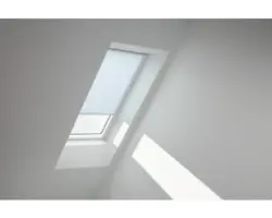 VELUX Sichtschutzrollo himmelblau uni manuell Rahmen weiß RFL UK04 4166SWL