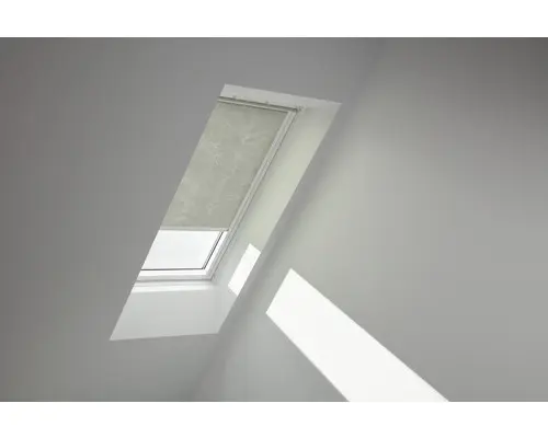 VELUX Sichtschutzrollo olive gepunktet manuell RFL C04 4165SWL