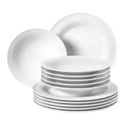 Tafelservice Beat weiß uni 12-teilig