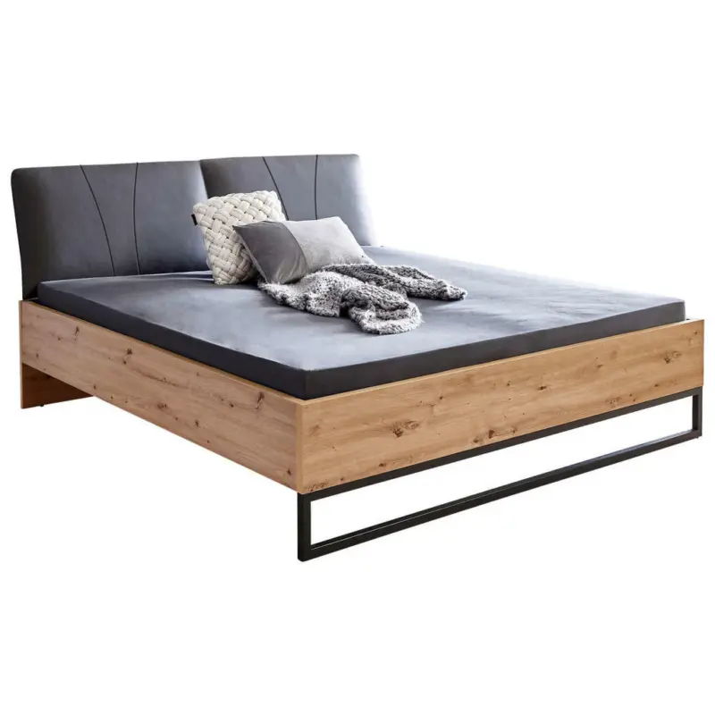 Bett 180/200 cm in Eiche Artisan