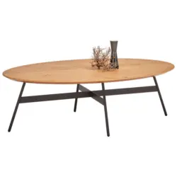 Couchtisch in Holz, Metall 116/70/35 cm