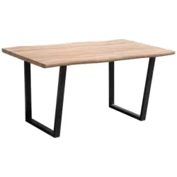 Esstisch in Metall, Holzwerkstoff 160/90/76 cm